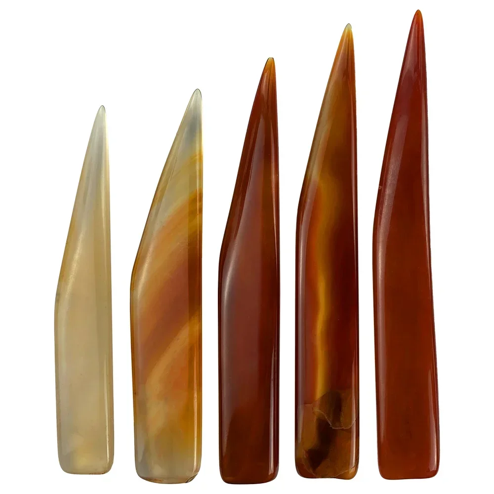 

1pc Agate Knife Burnisher 7cm-18cm Jewelry Dental Polishing Tool for Gold Silver Copper Natural Shaped Tool
