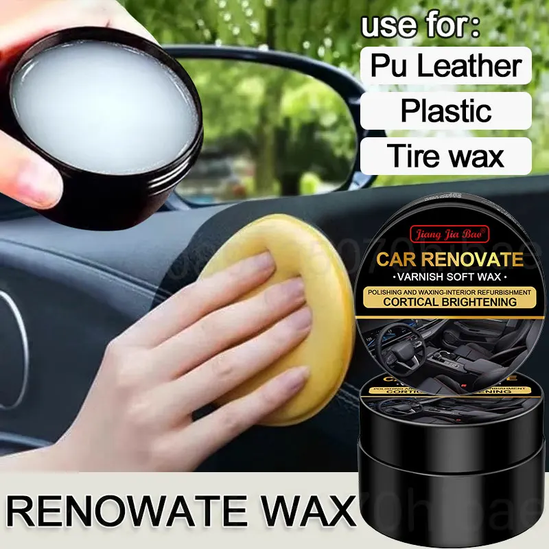 Car Plastic Restorer Back To Black Gloss Auto Interior Leather & Panel Renewal Wax Coating Agent Auto Polish And Repair Coating
