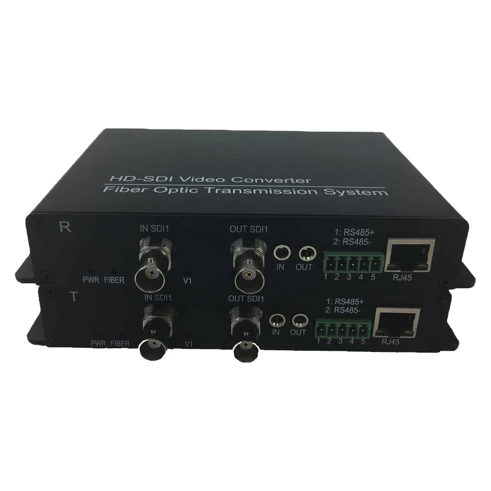 Video Fiber Transceiver 3G SDI + RS485 / RS422 / RS232 Data + 10 / 100M Ethernet over Fiber Converter