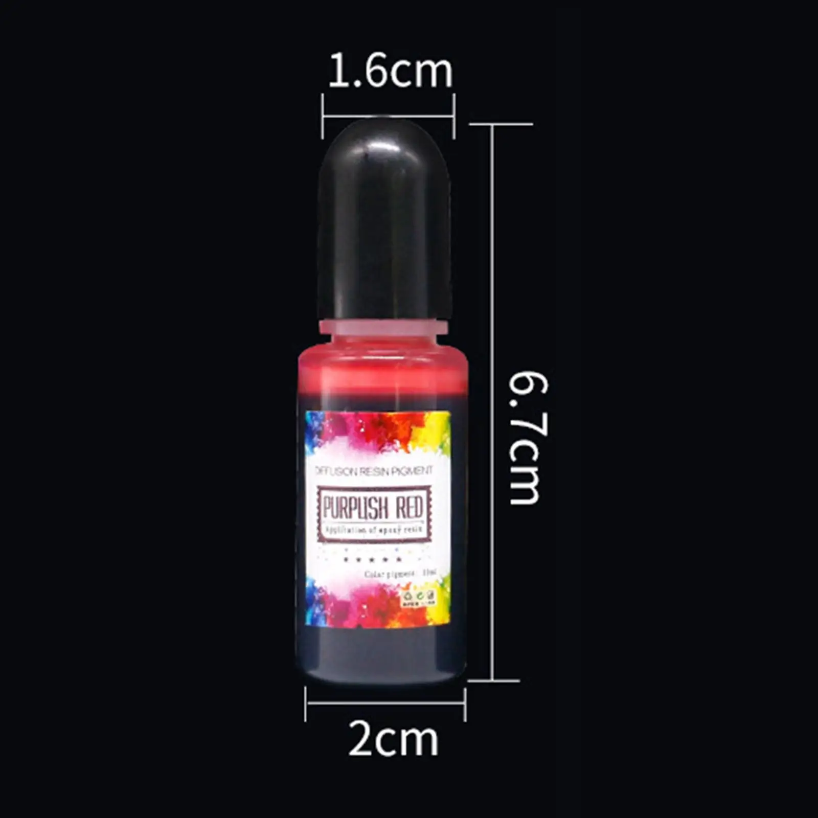 24x Ink Set Epoxy Resin Pigment 10ml for Tumbler Making Scrapbook DIY Art Crafts