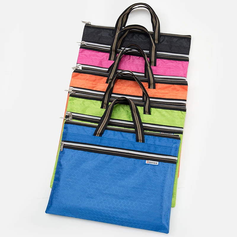 حقيبة تخزين مستندات رسمية من سيبو ، حقيبة بسحاب بطبقة مزدوجة ، حقيبة كمبيوتر للعمل محمولة