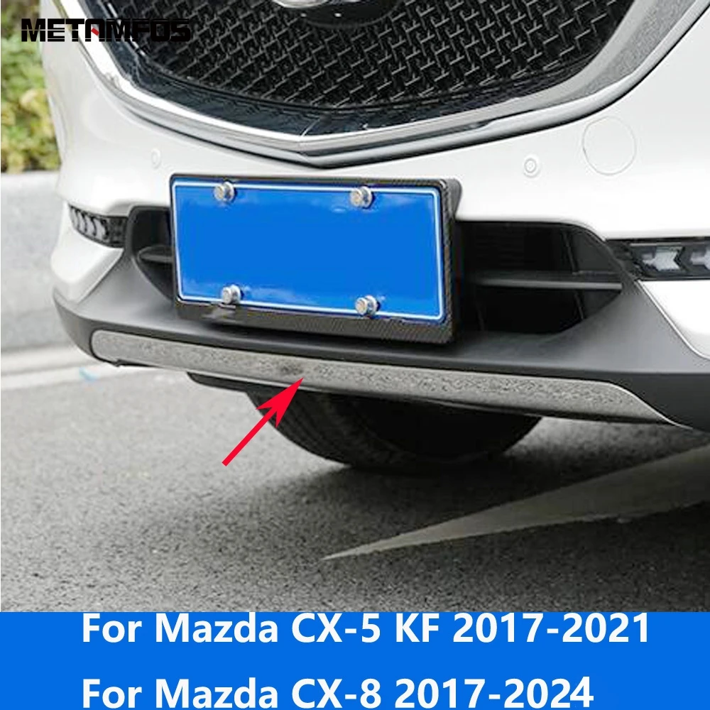 For Mazda CX-5 CX5 KF 2018-2021 CX-8 CX8 2017-2024 Front Bumper Lip Trim Protector Body Spoiler Diffuser Accessories Car Styling