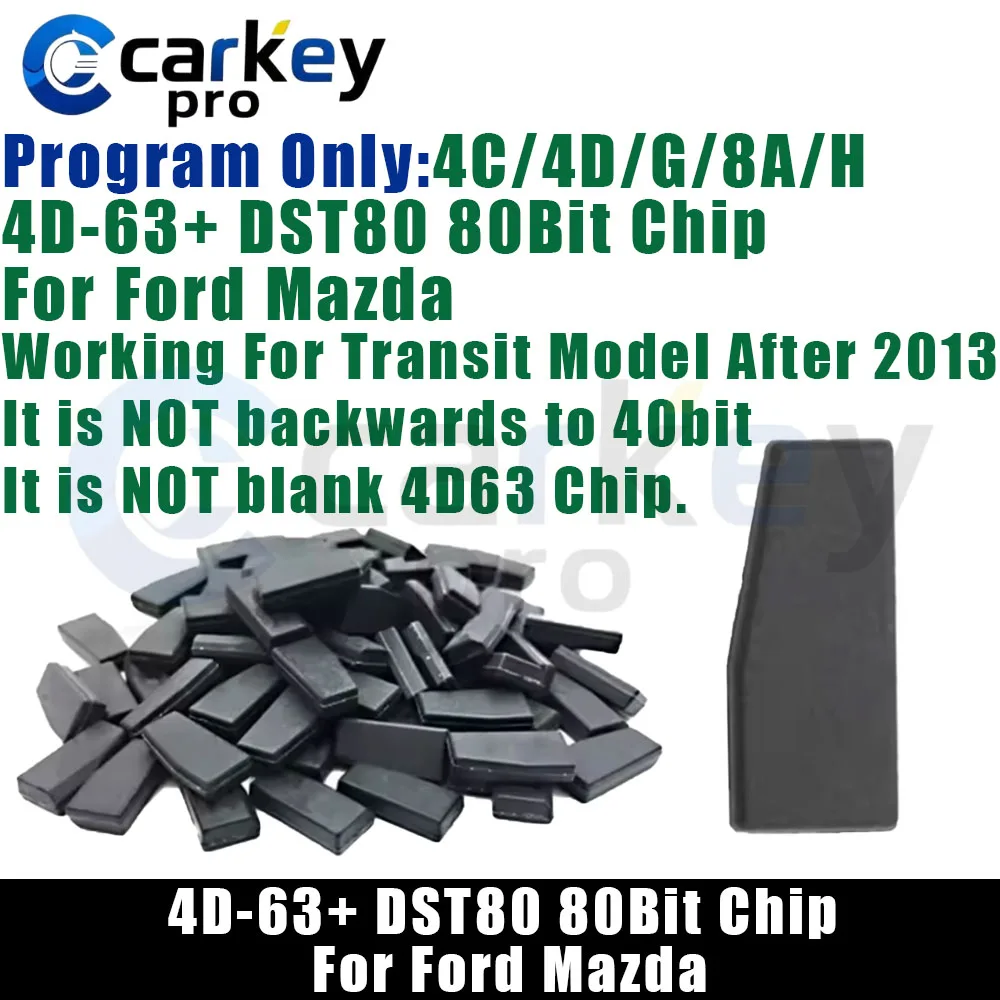 Carkeypro 4D-63+ DST80 80Bit Chip For Ford Mazda 4C/4D/G/8A/H