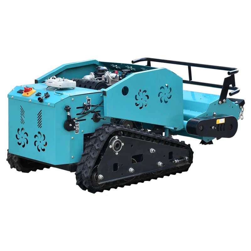 New Val Mini Farm Flail 800Mm 1000Mm 1200Mm RC Home Robotic Power Crawler Lawn Mower For Grass Cutting