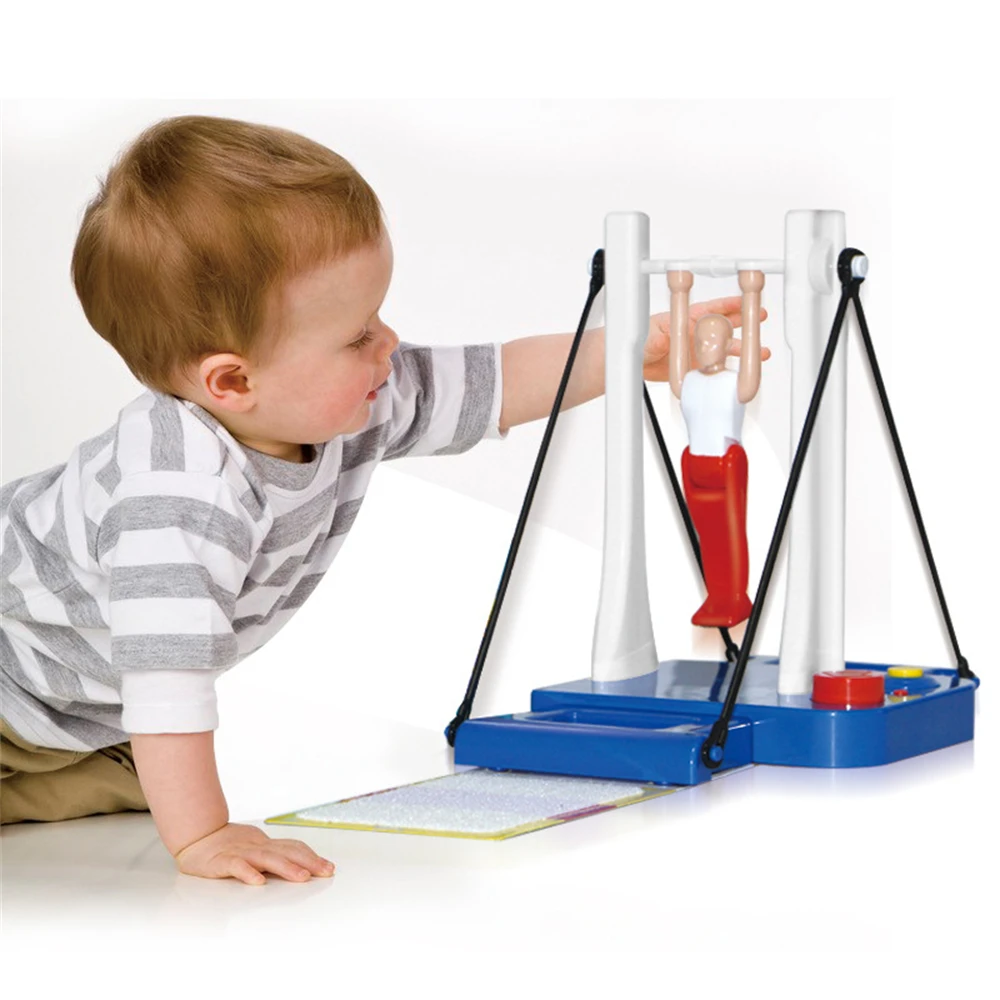 Kids Intelligence Toys Novelty Fantastic Gymnastics Machine Toy Horizontal Bar Board Game for Children Hand Eye Coordination