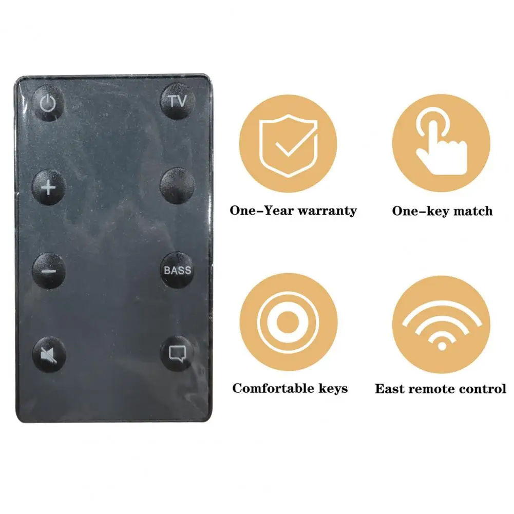 Replacement Tv Remote Ergonomic Remote Control Universal Replacement Remote Control for Soundbar 8-key User Abs Controller