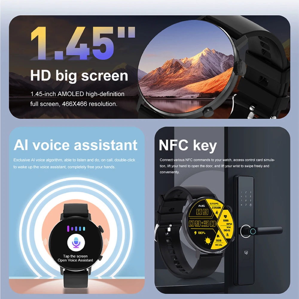 패션 AMOLED 스크린 블루투스 통화 스마트워치 GP - Smartwatch Watches For Women With Gps 리뷰 및 가격