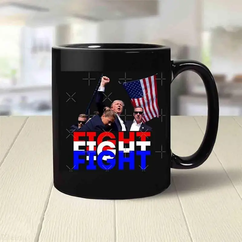 President Mug Ceramic President Assassination Attempt Tea Cup Makes Me Stronger President Warrior Coffee Mug 2024 Vote President