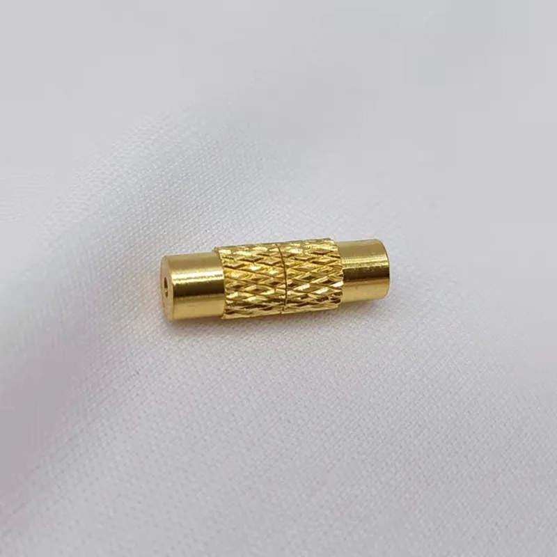 10 قطعة/20 قطعة مشابك لولبية مخرشة مطلية بالنحاس - إغلاق قفل حلزوني ملولب لقلائد وأساور اللؤلؤ