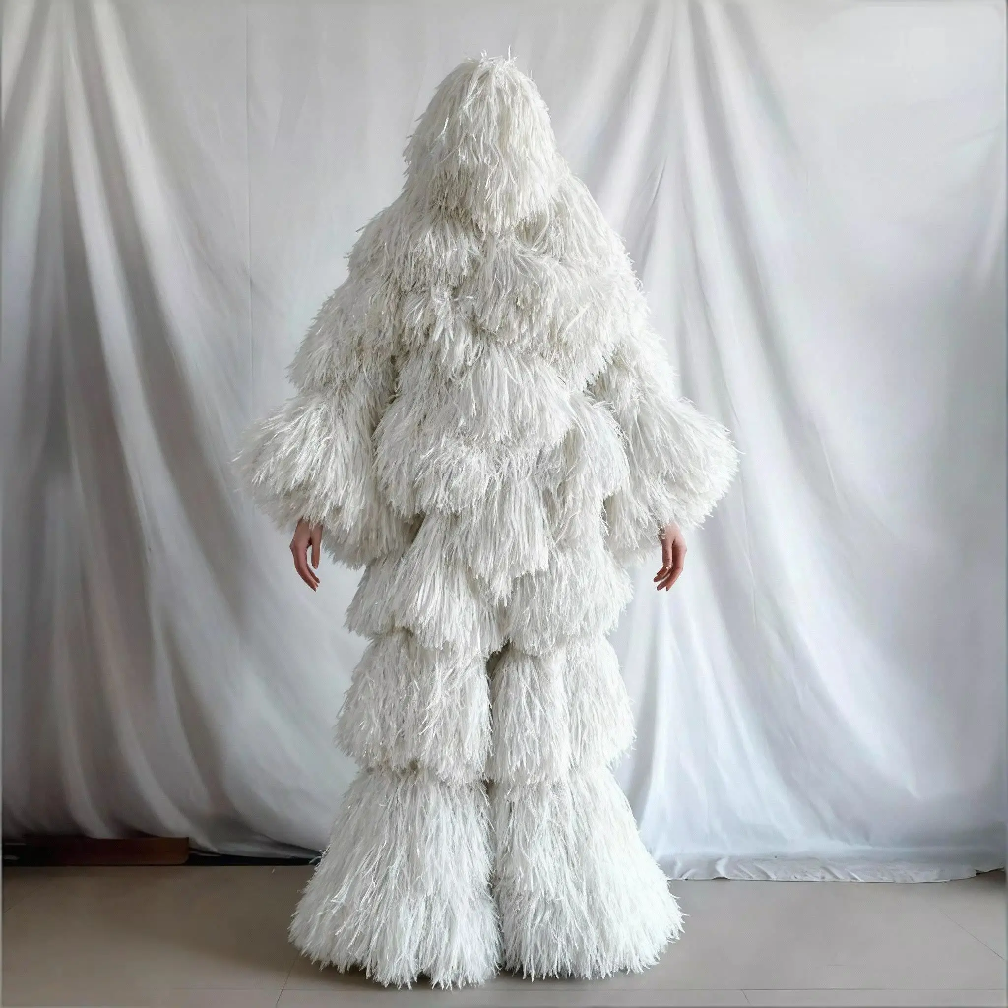 

Мужская танцевальная рубашка чисто белого цвета с бахромой, дышащая, с дизайнерским кроем для сцены, карнавала, сальсы, Хэллоуина, вечеринок и фестивалей