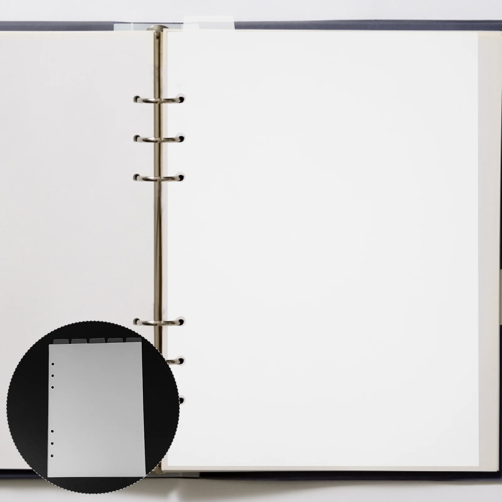 Partition Baffle Binder Tabs Page Notebook Dividers Supply A5 Hard Detachable Index Notebooks Pvc Major Neutral