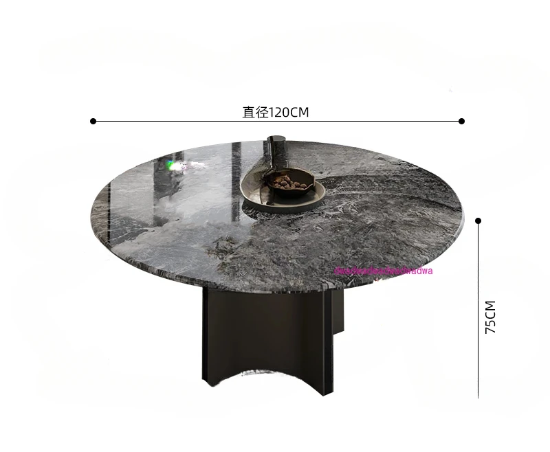 

Marble Dining Table Flat Replacement Luxury Stone Countertop Circular Light Luxury High-end Home Luxury Italian Style
