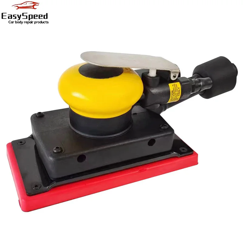 

90*173mm REectangular Pneumatic Polishing Machine Sander Car Putty Grinding Head Sandpaper Central Collection Dust