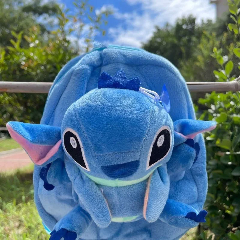 

2024 Disney New Stitch Classic Hot Selling Plush Toy Backpack For Children's Daily Lightweight Weight Reduction Birthday Gift