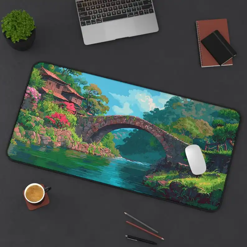

Ancient Bridge Patterned Mousepad,a Cute Desktop Decoration,non-slip and Waterproof Gaming Mousepad,the Perfect Gift for Friends