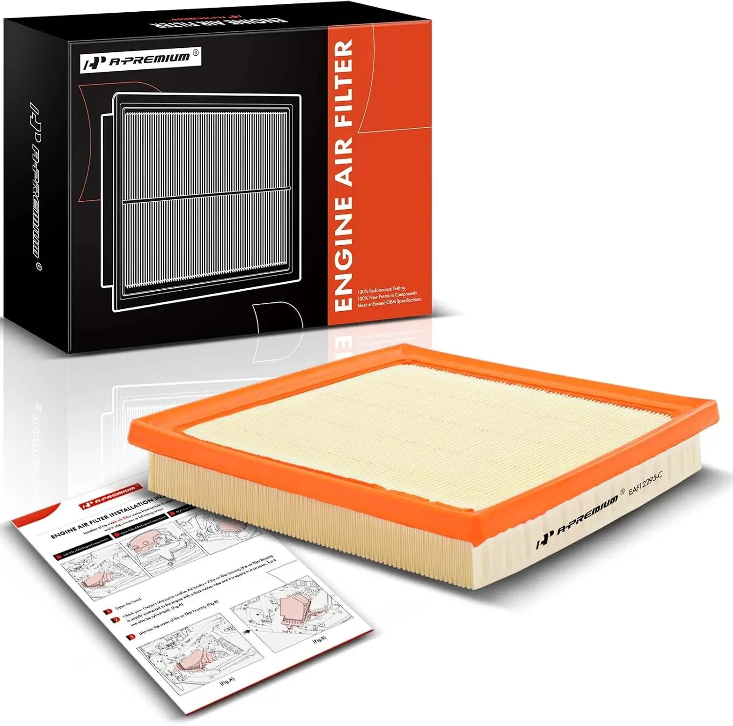 

Воздушный фильтр двигателя, совместимый с моделью Subaru — Forester, Outback, Impreza, Crosstrek, Legacy, Ascent, WRX, гибкая панель, Rep