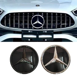 Emblema dianteiro do espelho 3D para Mercedes, crachá da grade, W205, W212, W213, W204, ML, W166, CLA, C117, W176, W177, C, W204, E, GLK, X204, ABL, GLC, GLE