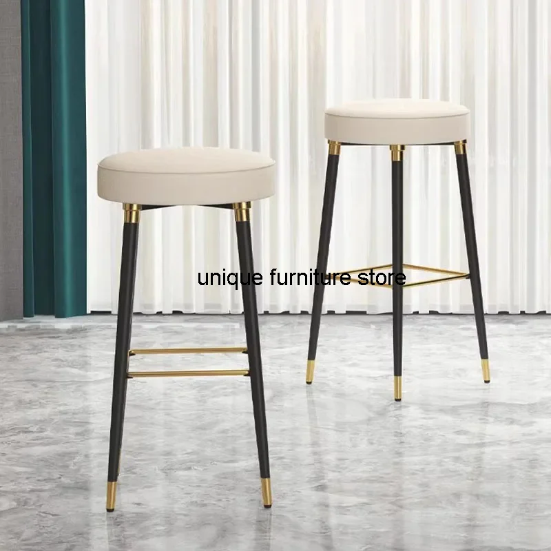 

Kitchen Low White Bar Chair Round Modern Waterproof Minimalist Dining Chair Reception Make Up Chaises Longues Nordic Furniture