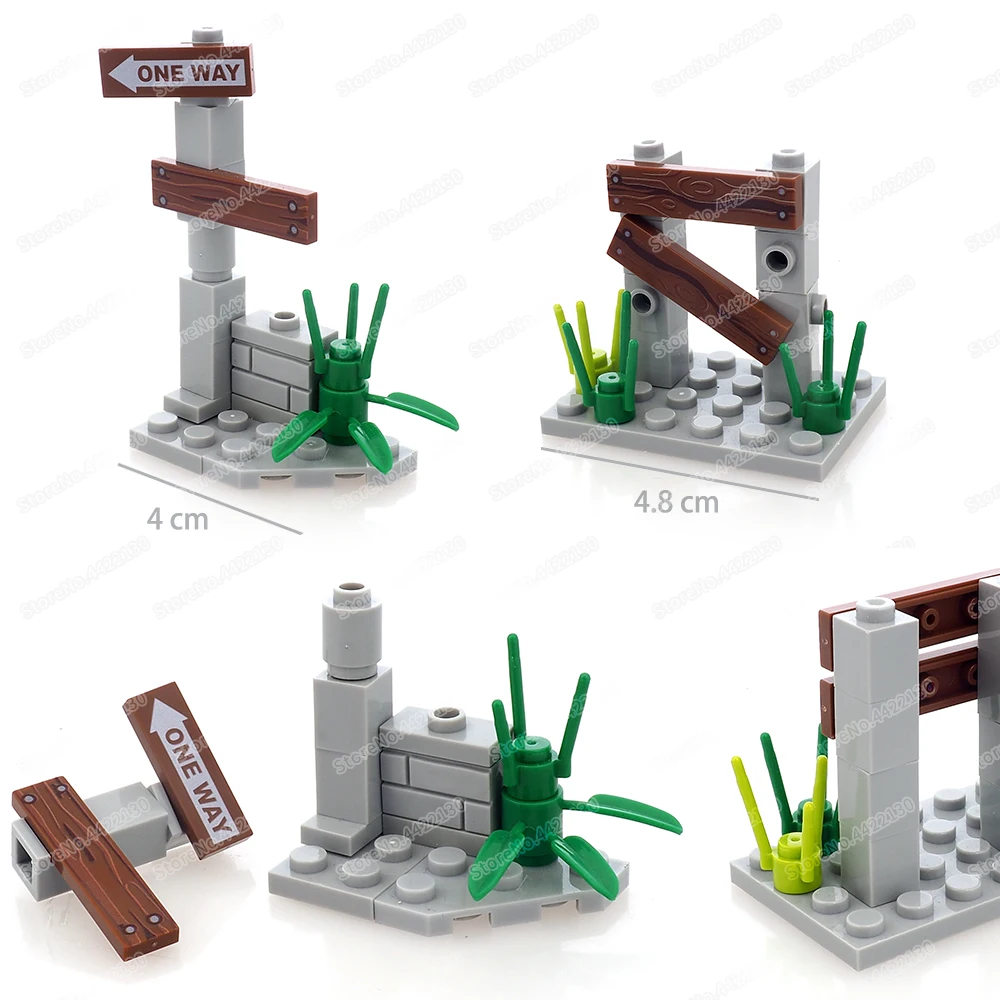 March Indicator Building Block Assembled Moc Figures Scenes Instruct Match WW2 Props Board Pattern Model Child Gift Boy Diy Toys