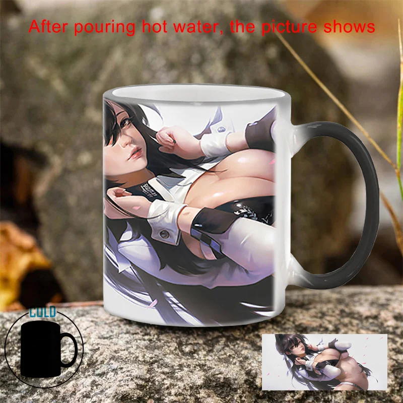 Sexy Girl Cup Hot Reaction Coffee Cup BSKT-083 Personalized Gifts Porcelain Mugs Free Shipping Custom Mug Anime Cups Drinkware