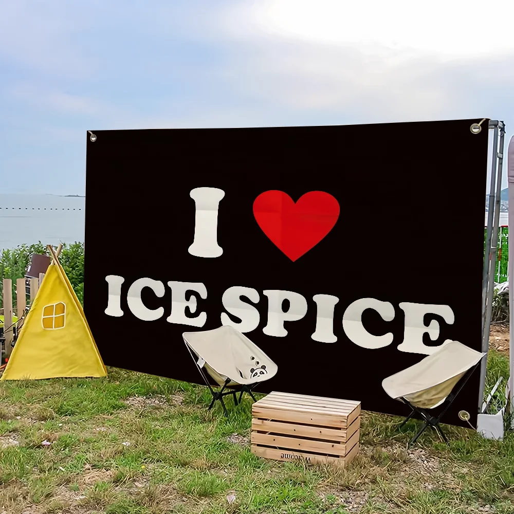 Sänger i-ice Spice Flagge für Picknick Party Camping Banner Outdoor Atmosphäre Tuch – Detail 13
