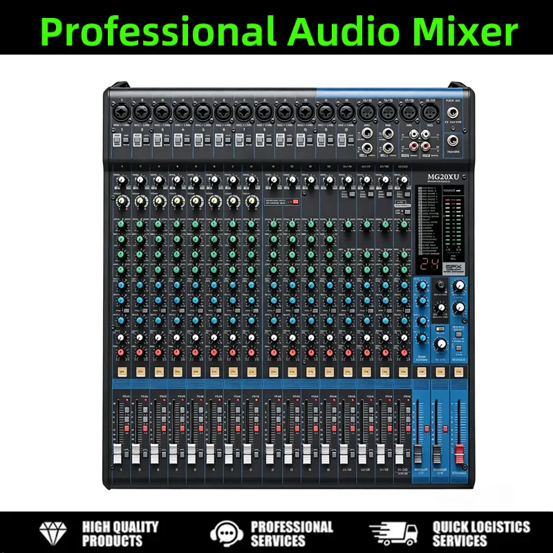 MG20XU Professional Mixing Console Multi Channel Tuning Stage Conference Performance Recording Studio Tuning Equipment
