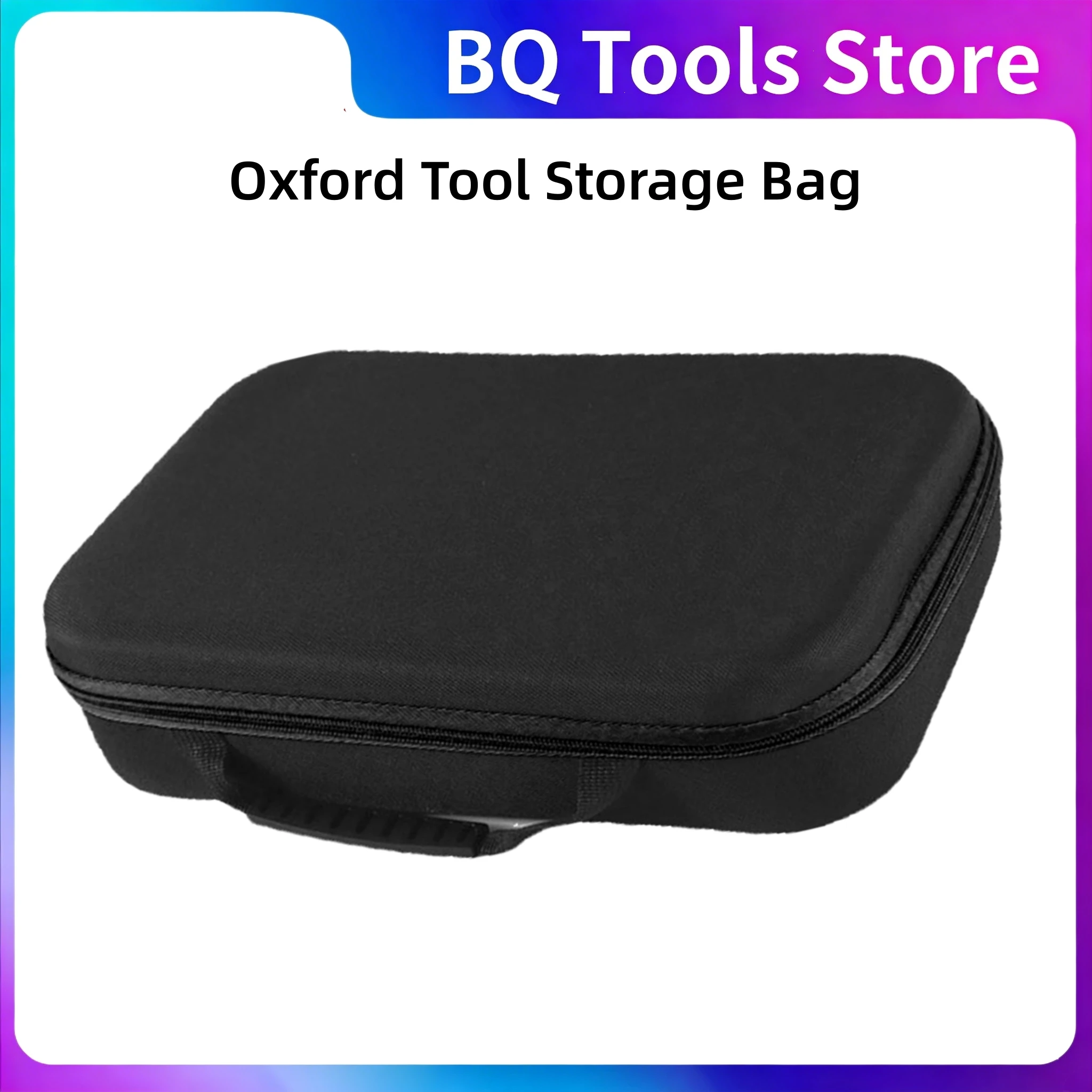 Oxford Tool Bag Rectangle Tool Storage Box Portable Tool Storage Bag Partition Net Design Zipper Pouch 33*22.5*9cm