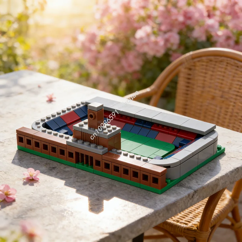 168 Piezas MOC Renato Dall Ara Estadio Bologna F.C. Modelo de Arquitectura Bloques de Construcción Idea de Juguete Regalos de Navidad Ladrillos Educativos para Niños