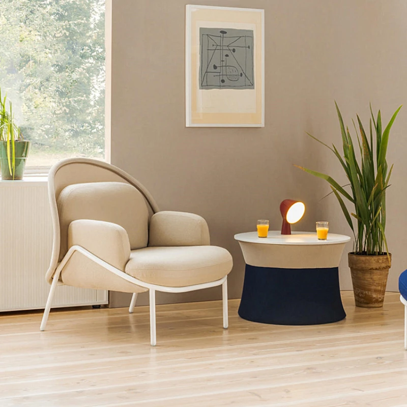 

Bedroom balcony sofa chair, light luxury backrest, modern single person chair