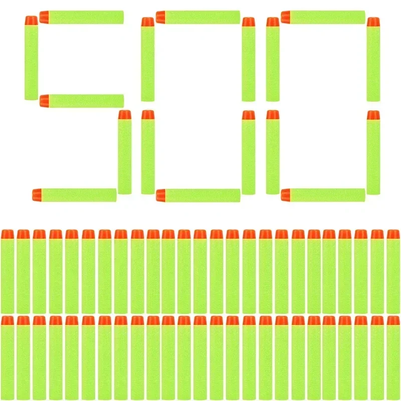 HGreen Solidne Kulki z Okrągłą Głowicą 7,2 cm do Pistoletów Nerf N-strike Elite Series, Piankowe Strzałki EVA, Akcesoria do Zabawkowych Broni dla Dzieci