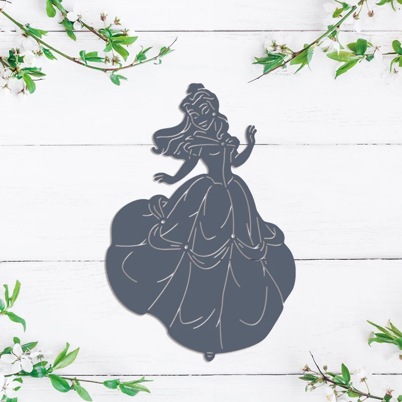 Disney Princess Belle Wykrojniki Piękna i Bestia Wykrojniki do papieru do scrapbookingu DIY Dekoracyjne wykrojniki do rękodzieła Nowość 2022