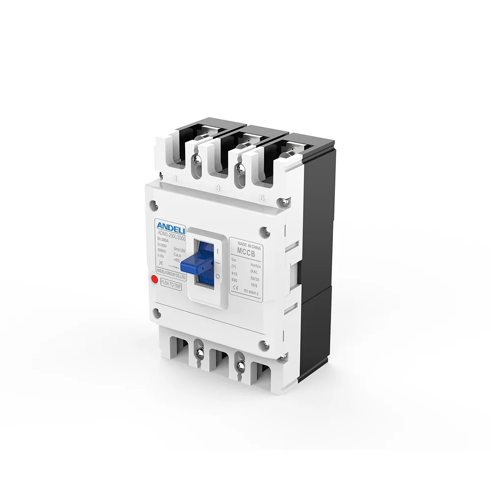 Picture 3: ADM3-250L-3300 250A 3-Pole MCCB Circuit Breaker Digital Trip Unit 50/60Hz 50kA Breaking Capacity 400/690V Class a