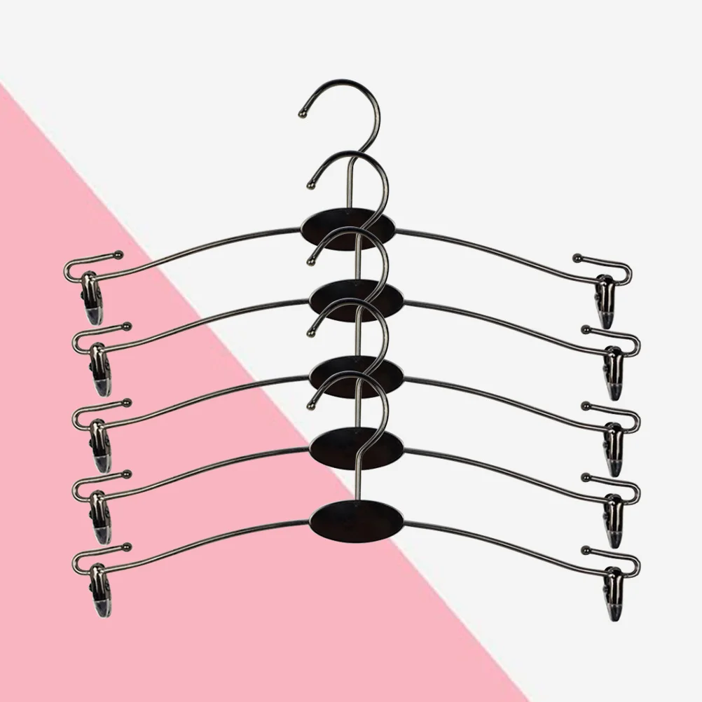 

10Pcs Premium Light Weight Strong Metal Hangers Anti-Scratch Space Saving Underpants Clips for Wardrobe and Shops