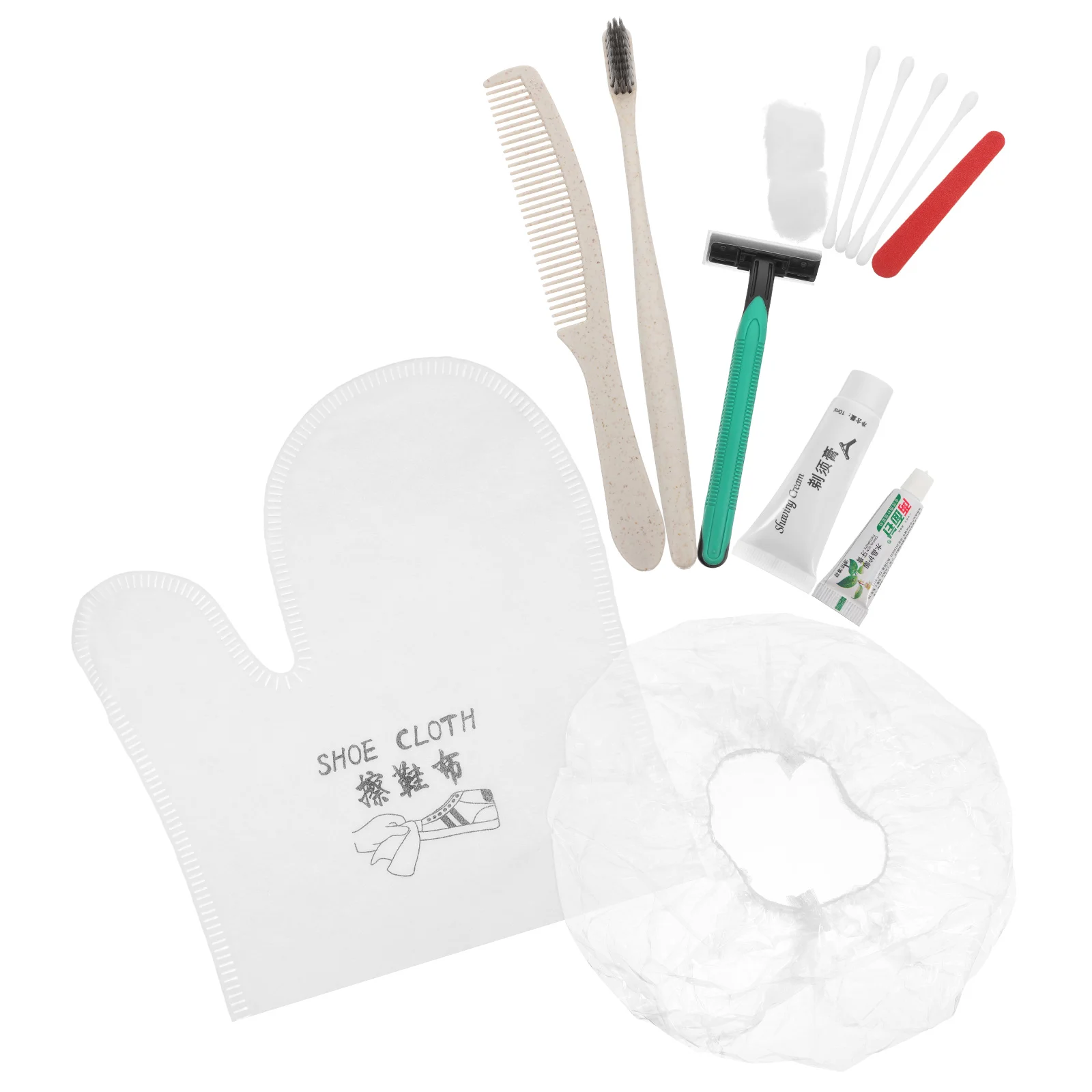 

1Set Hotel Toiletries Kit Lightweight Portable Disposable Toothbrush for Travel Home Guesthouse Use Random Color