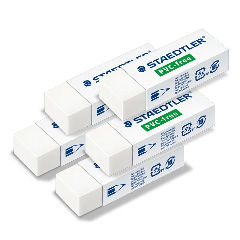 STAEDTLER 525 rubber white Less debris Drawing eraser Sketching eraser For office use by students Eraser Easy to carry