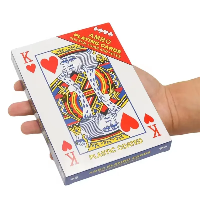 Jumbo-Spielkarten 5x7 Zoll Übergroße Karnevals-Geburtstagsparty-Artikel Spaßige Herausforderungen Familien-Brettspiel
