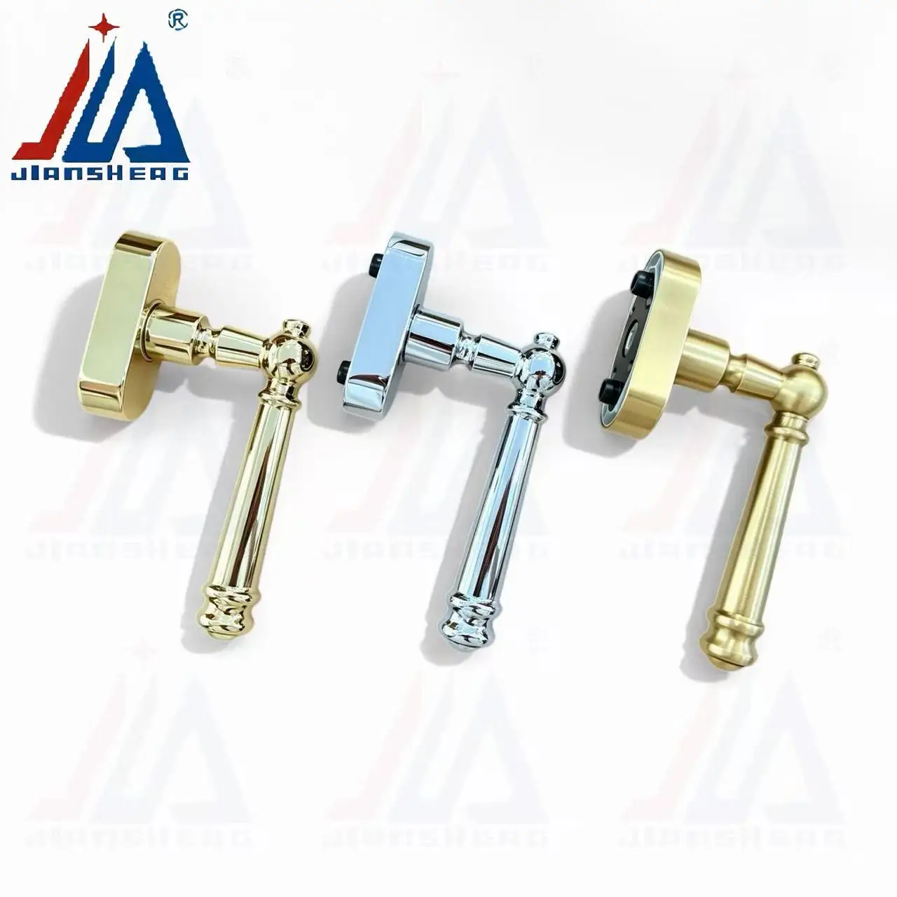 Thermal Break Aluminum Casement Window Lever Handle Solid Brass Anti-Rust Inward Outward Opening Window Durable Replacement Hard