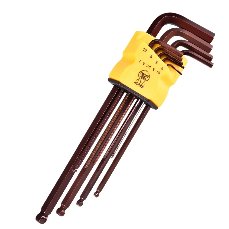 

Hexagonal wrench t20 screwdriver hexagonal plum blossom multi-functional rice character hexagonal wrench set