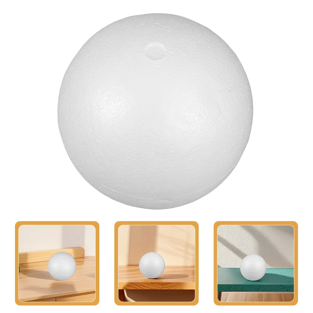 3Pcs Foam Balls White Polystyrene Solid Hollow Smooth Surface Versatile DIY Wedding Crafts Party Decorations Blank Unpainted