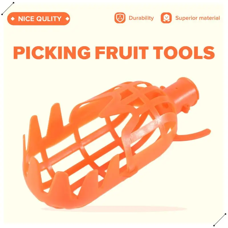 منتقي الفاكهة على ارتفاعات عالية بدون عمود قطعة واحدة من منتقي البلاستيك بدون قطب أداة التقاط الفاكهة للحديقة