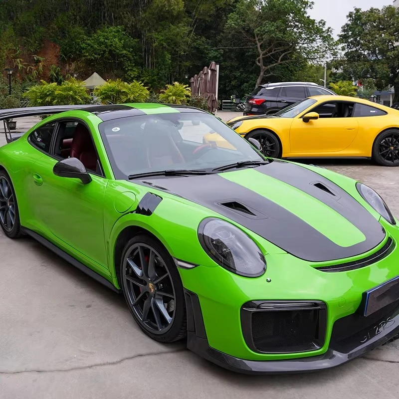 

ForPorsche 991 911 Carbon Fiber Headlight Frame 2012-2018 GT2RS Look Dry Carbon Cover Direct Fit High Quality Body Kit