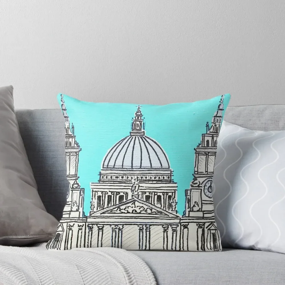 St Pauls Cathedral Throw Pillow Cushion Child Embroidered Cushion Cover pillow