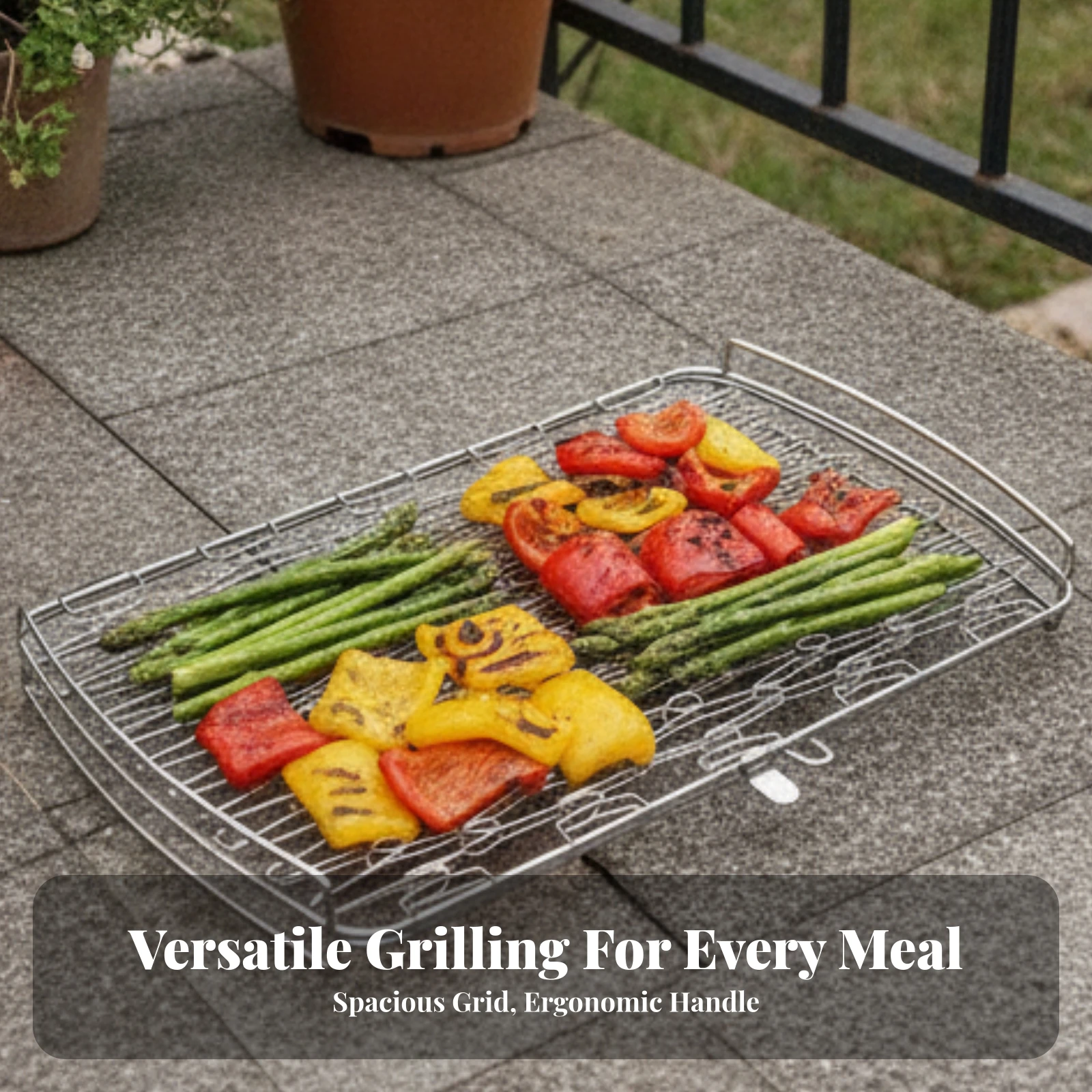 Barbecue Seafood Clamp Stainless Steel Seafood Grilling Basket Grill Basket with Locking Latch Rust-Resistant Cookware Rustproof
