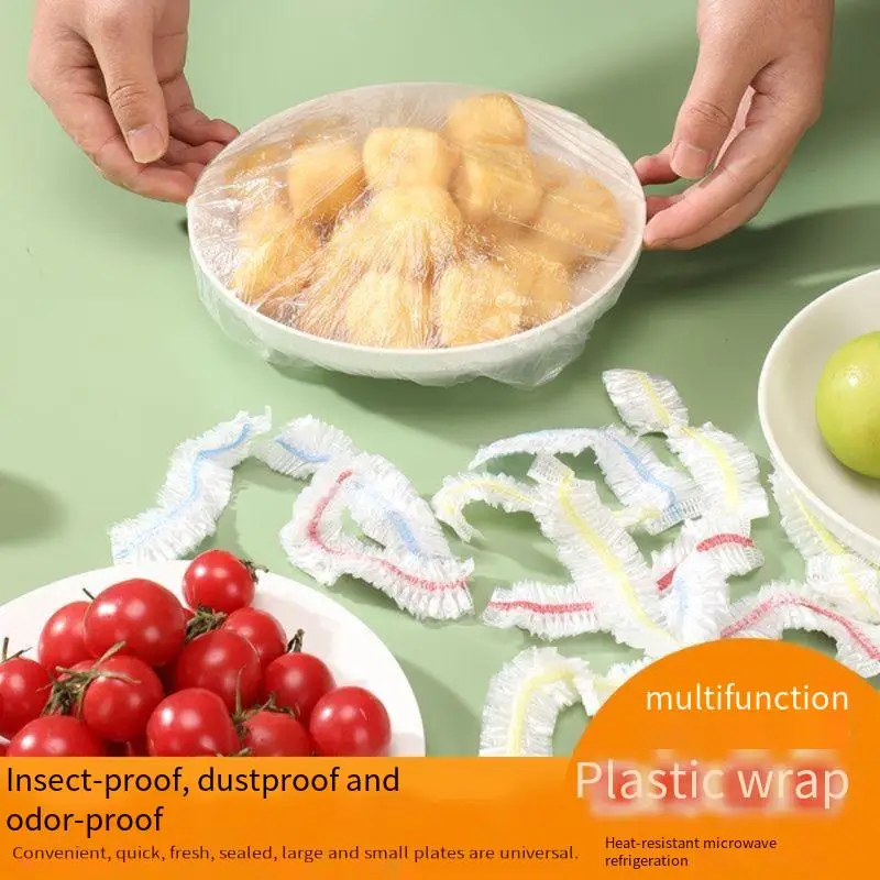 Household Disposable Food-Grade Fresh-Keeping Covers, Self-sealing Design, Dust & Insect Prevention, Multifunctional Kitchen Foo
