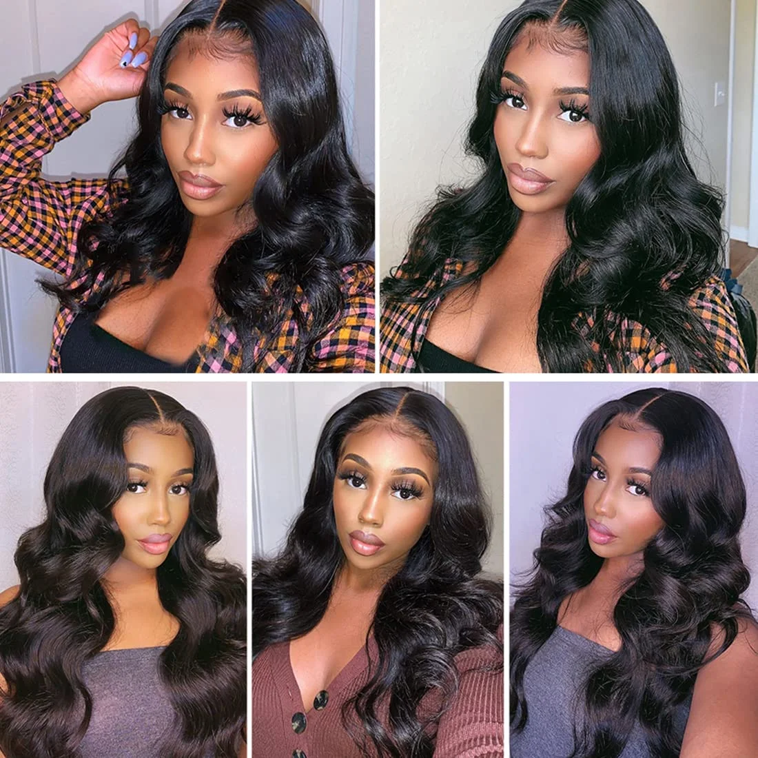 Wear And Go Glueless Body Wave 6x4 5x5 Lace Closure Wigs Brazilian Remy Human Hair Wigs For Women Transparent Lace Wigs No Glue