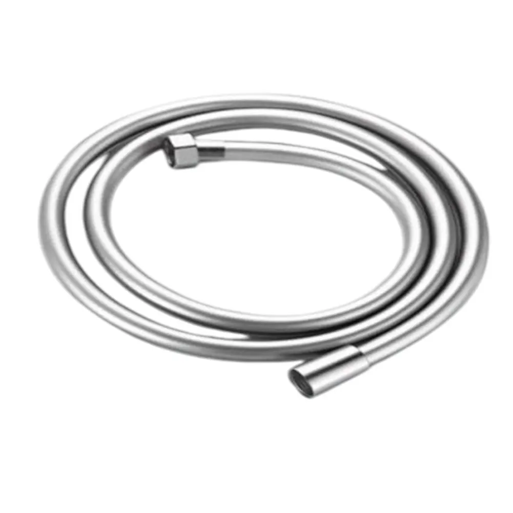 Selang Shower PVC Anti-Kusut 1,5m untuk Aksesoris Kamar Mandi, Sambungan Putar Bebas untuk Membersihkan Rumah