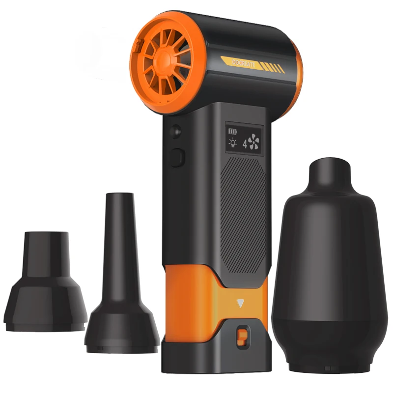2025 Multifunktionaler heftiger Turboventilator, 8000 mAh, große Kapazität, 4 Geschwindigkeiten, starke Saugkraft, tragbarer kabelloser elektrischer Staubsammler