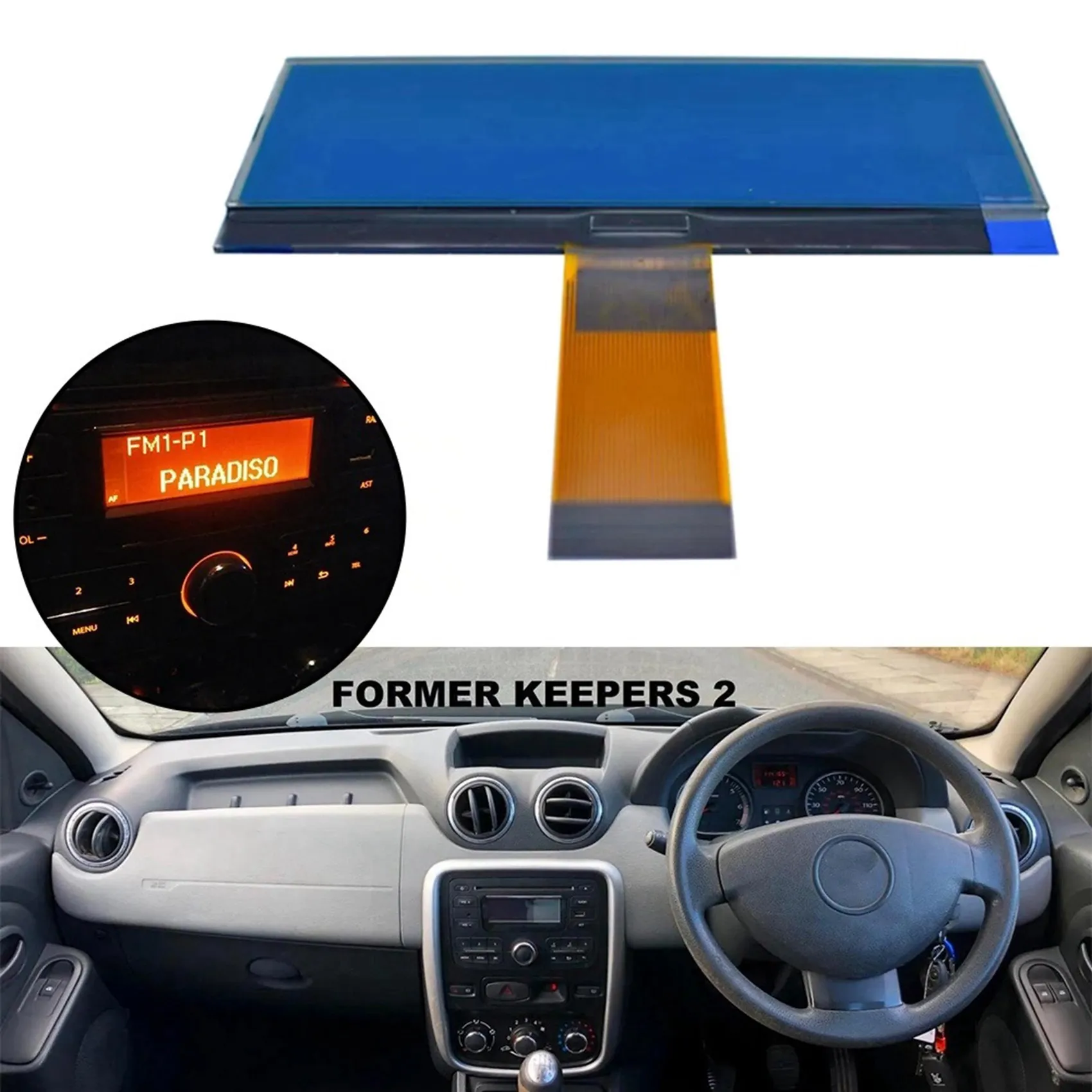 A03Z-2X LCD Display For Renault Duster Captur Logan Pulse Symbol 3Rd-Gen Radio Stereo Interior Instrument Cluster Car Sound