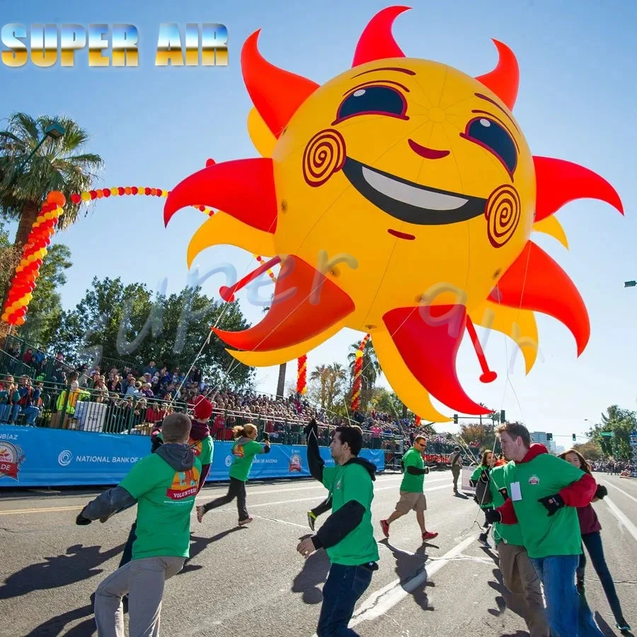 Best price custom inflatable sun cartoon model with air blower for event/activities decoration made by  super air