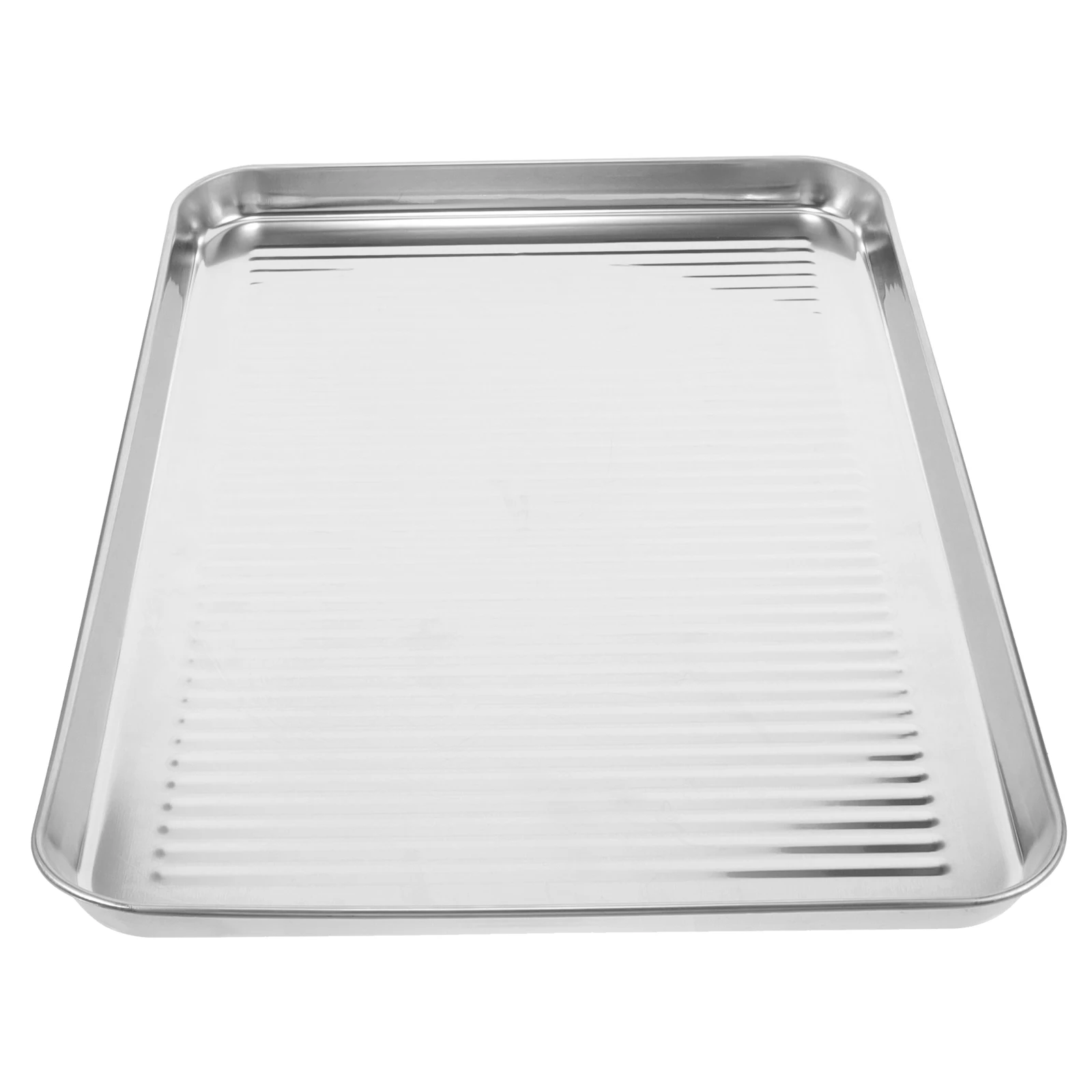 

Stainless Steel Baking Pan 45x33x2 5cm Nonstick Oven Bakeware Square Cake Tray Large Size Toaster Pizza Bread Sheet Pan